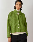 Cropped Jersey Jacket