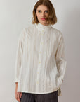 PLEATED OVERSHIRT