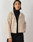 Cropped Jersey Jacket