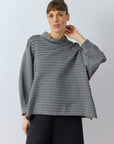 Spring Summer 26 Sode jersey pullover in metal grey 100% cotton.
