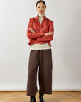 Cropped Jersey Jacket