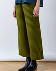 Pintuck Cotton Jersey Trouser