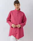 Ashin Cotton Shirt in vibrant dust rose – Japanese design - Yaccomaricard Spring Summer 26.