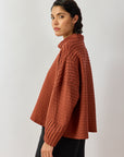 Cropped Cotton Jersey Pullover