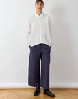 Pintuck Cotton Jersey Trouser