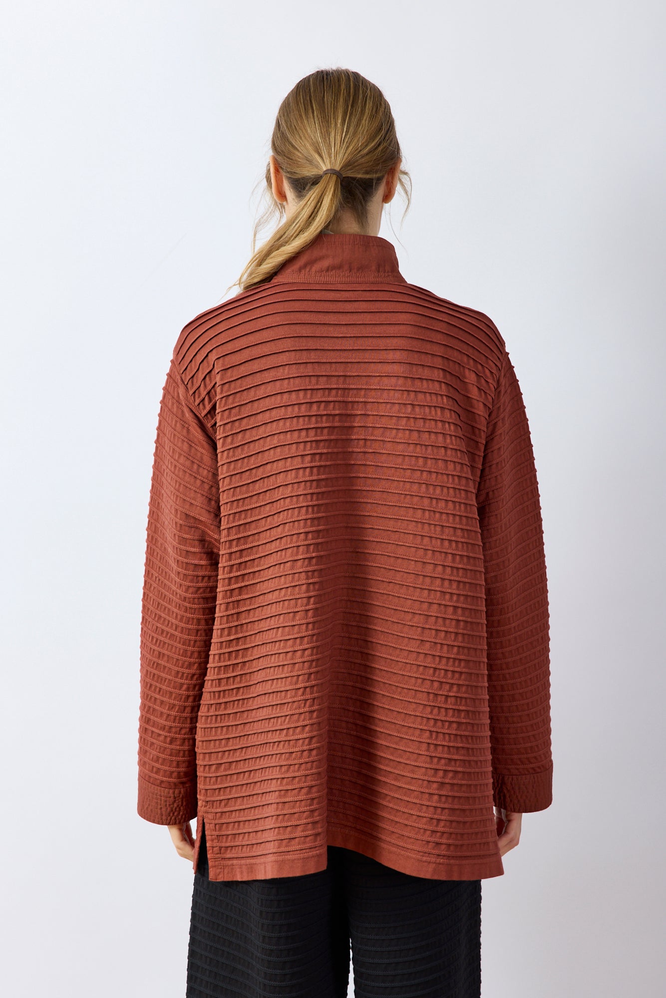 A-line Cotton Jersey Overshirt