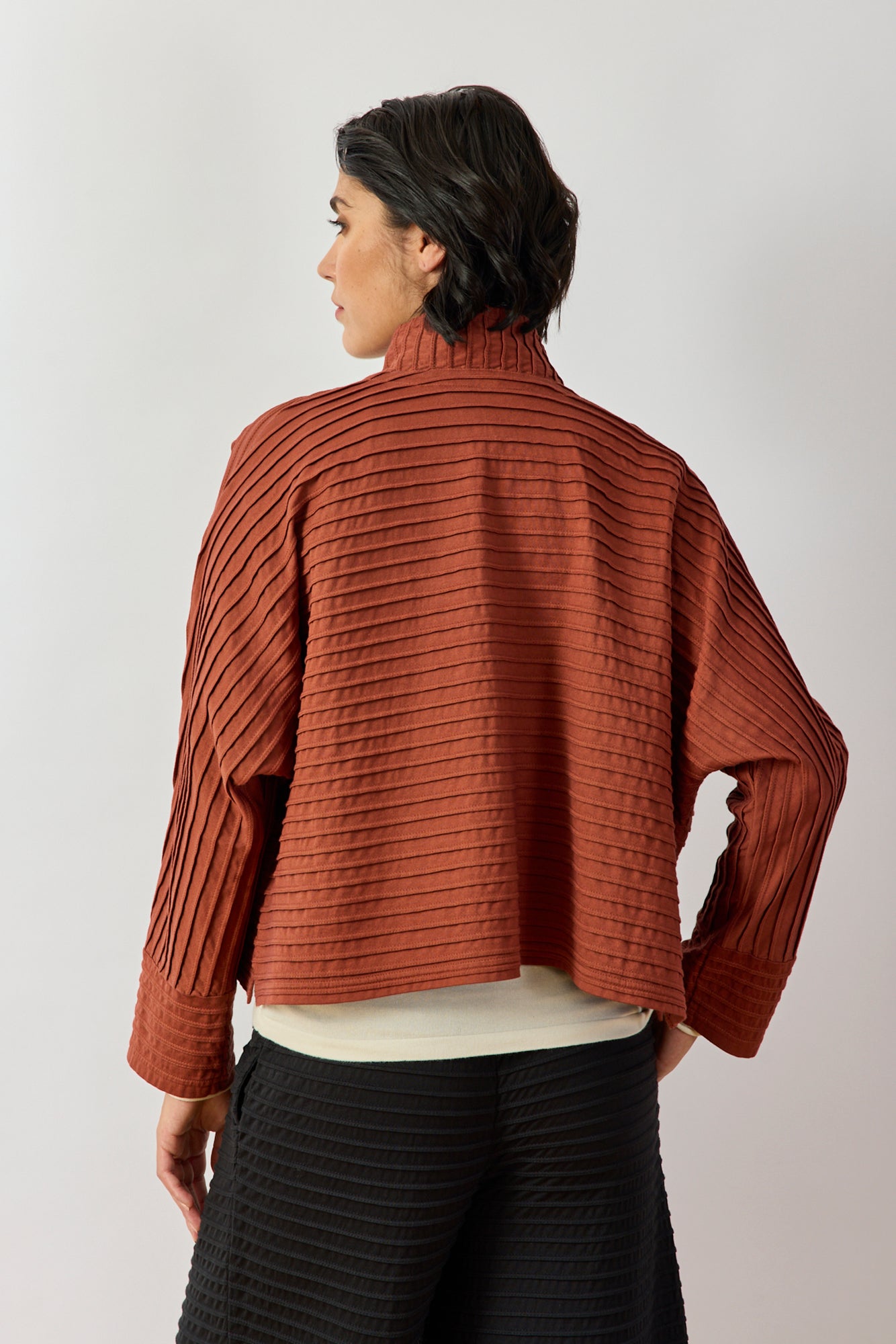 Cropped Jersey Jacket
