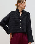 Cropped Jersey Jacket
