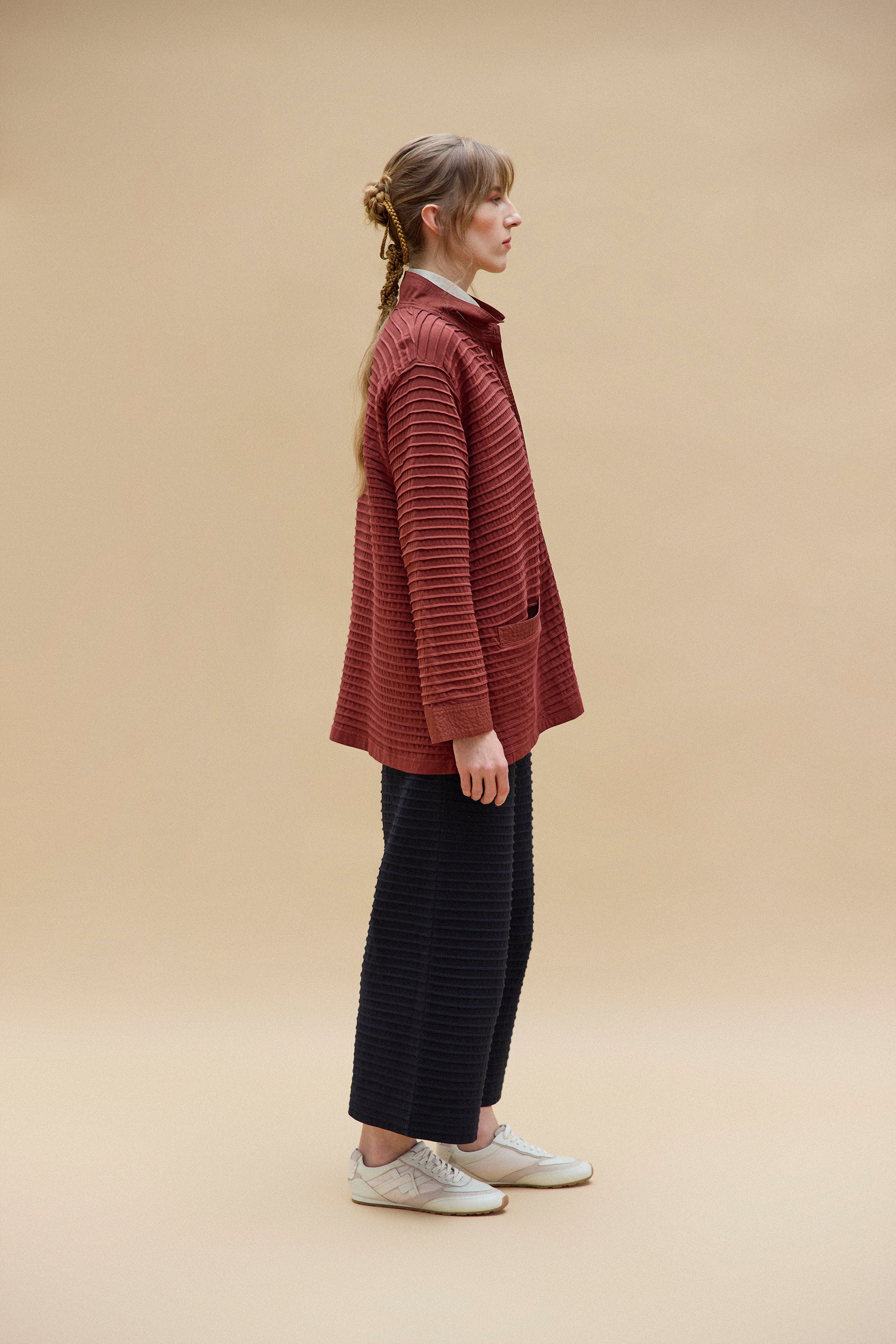 A-line Cotton Jersey Overshirt
