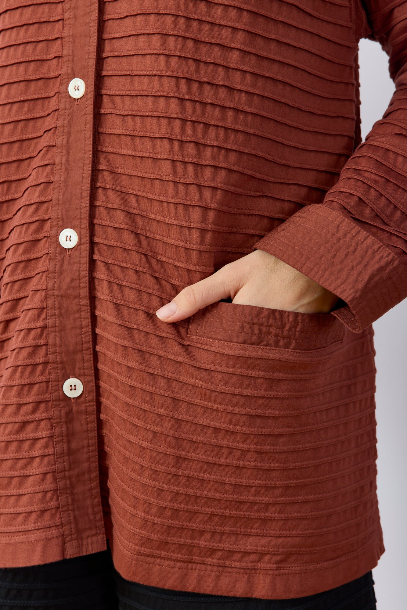 A-line Cotton Jersey Overshirt
