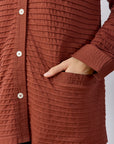 A-line Cotton Jersey Overshirt