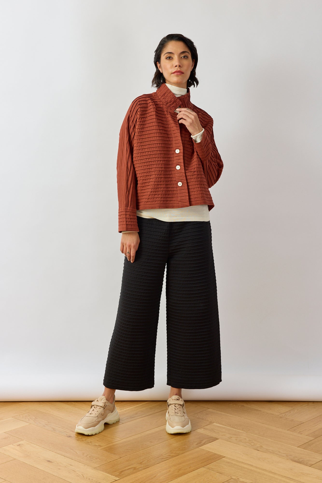 Cropped Jersey Jacket