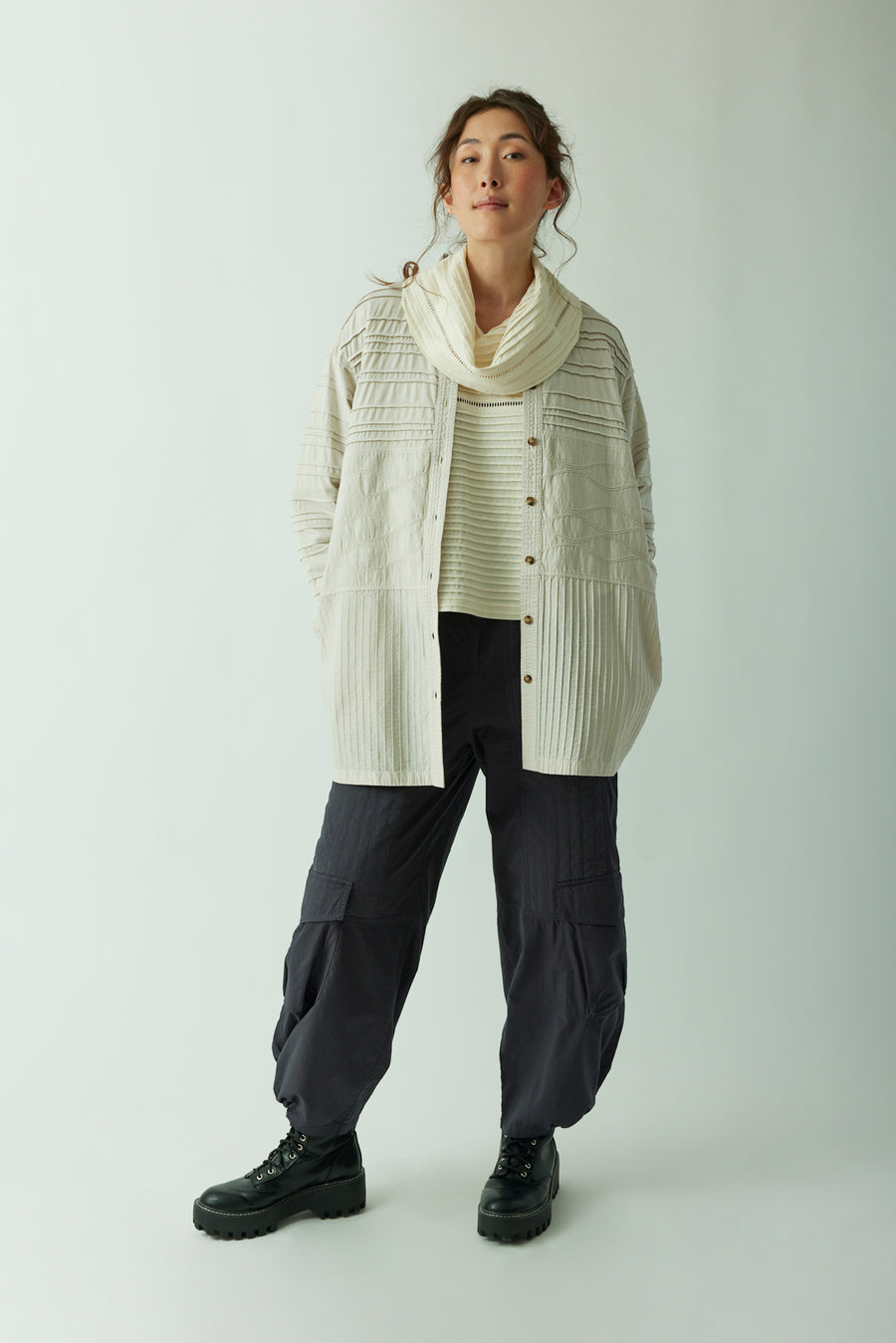 COTTON TUNIC OVERSHIRT
