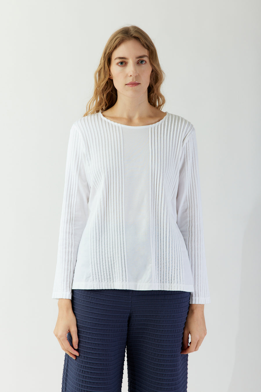 COTTON JERSEY LONG-SLEEVE TOP