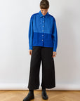 Pintuck Cotton Jersey Trouser
