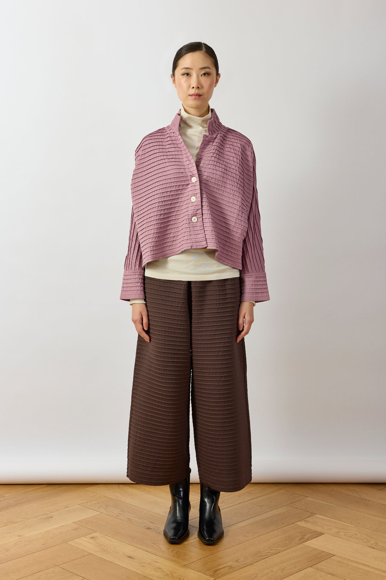 Cropped Jersey Jacket