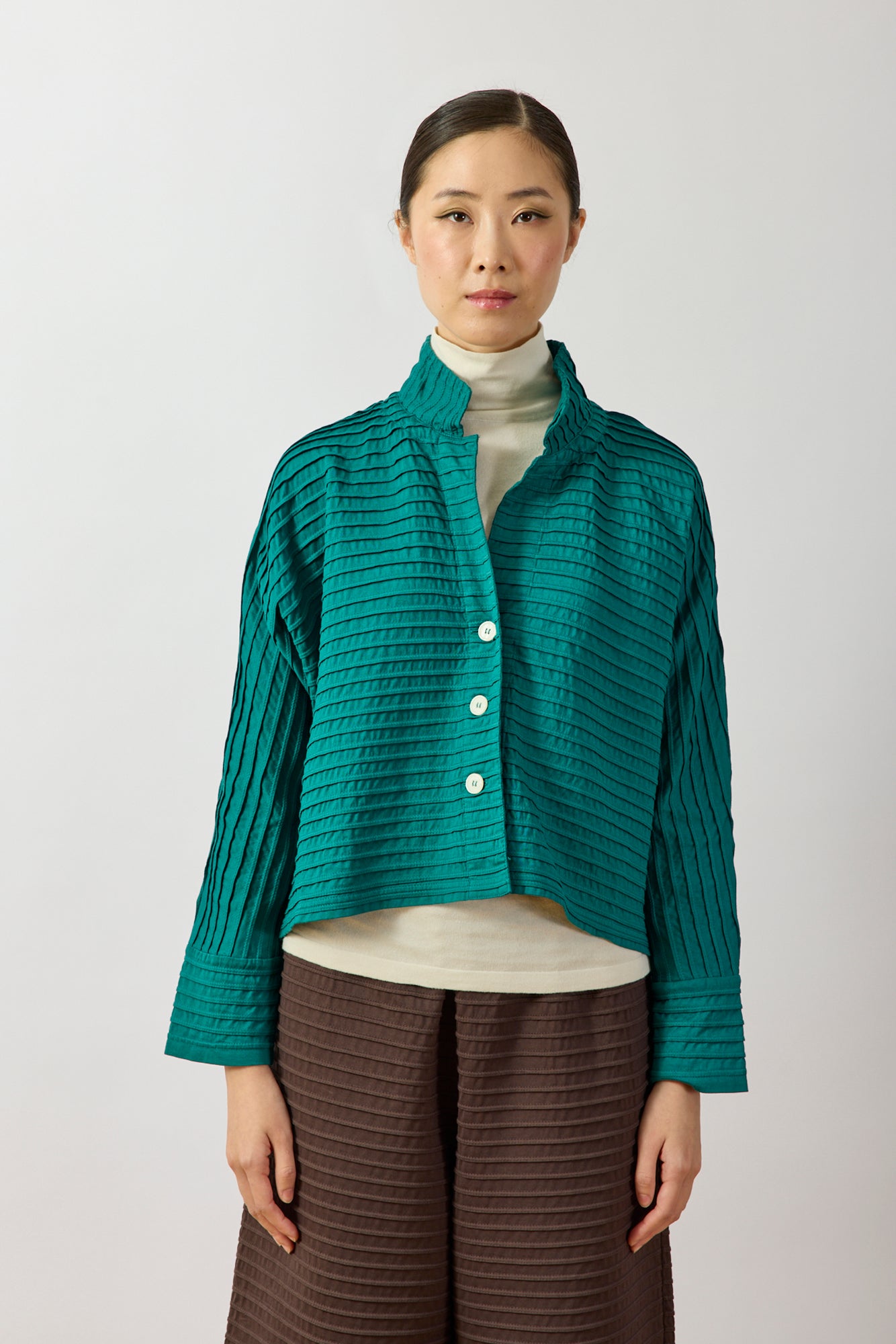 Cropped Jersey Jacket
