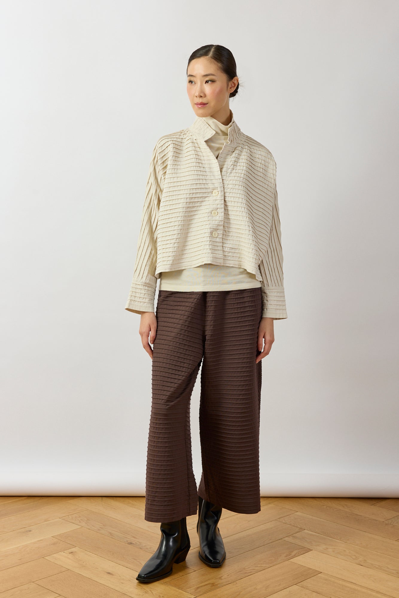 Cropped Jersey Jacket
