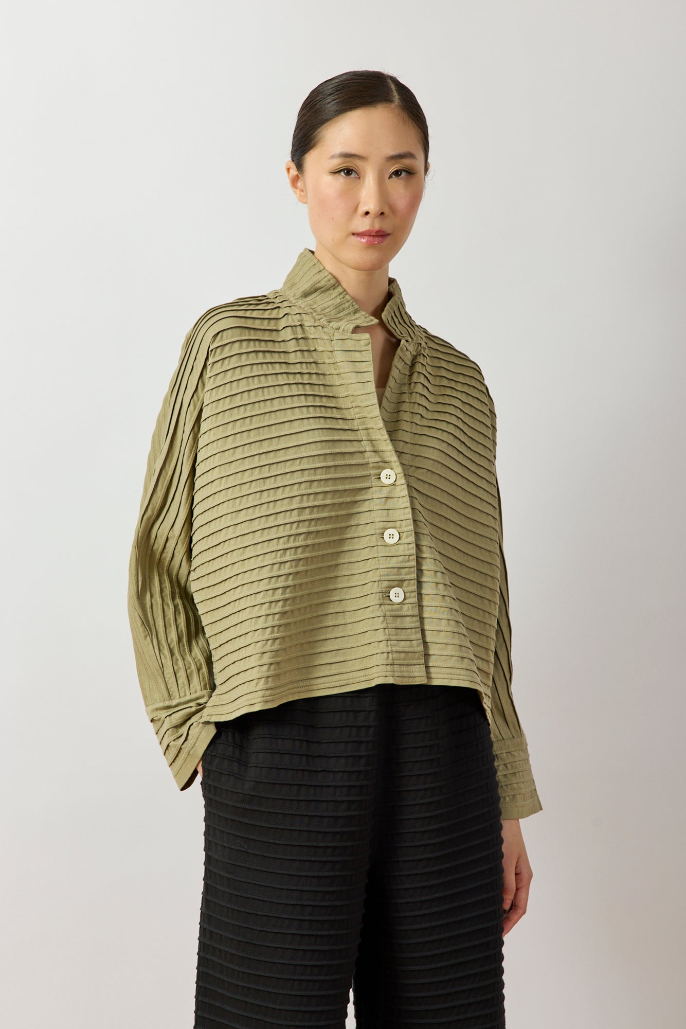 Cropped Jersey Jacket