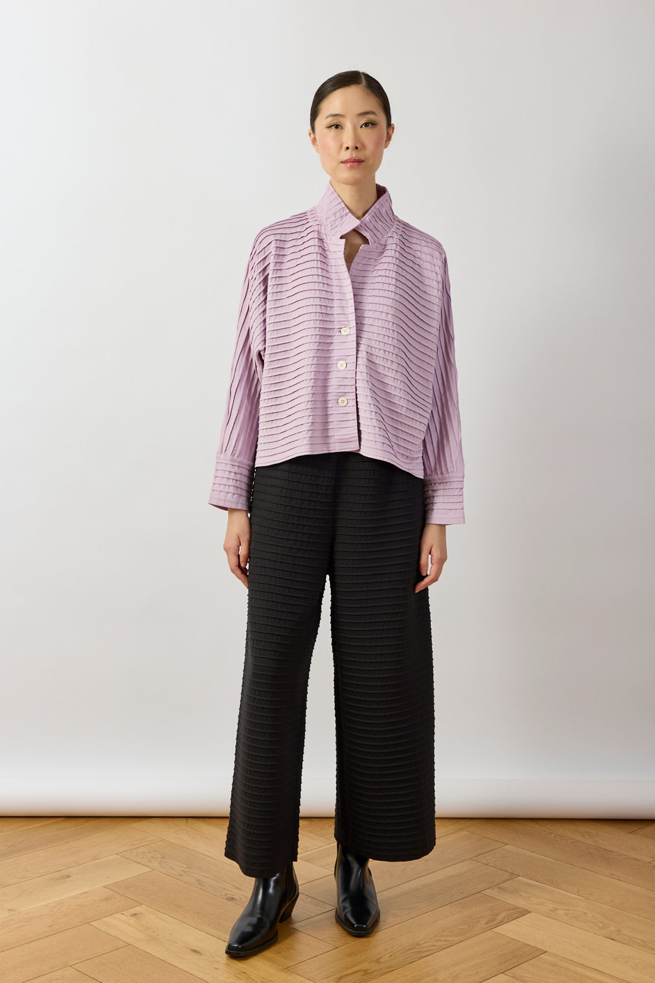 Cropped Jersey Jacket