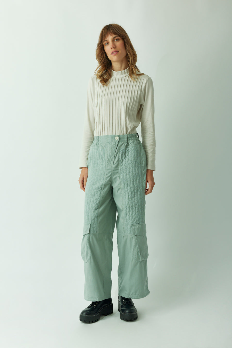 QUILTED PARACHUTE TROUSERS