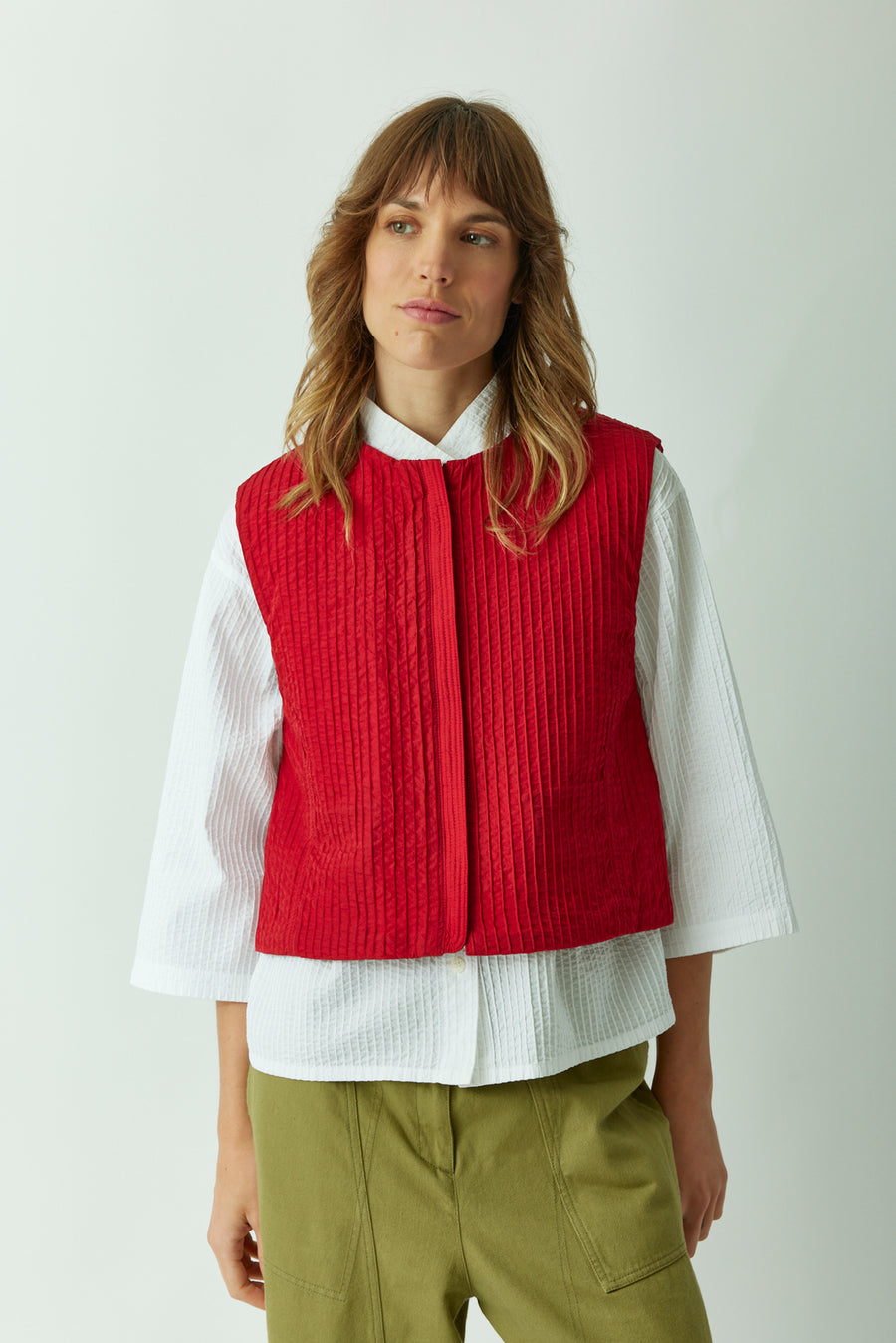 REVERSIBLE QUILTED GILET