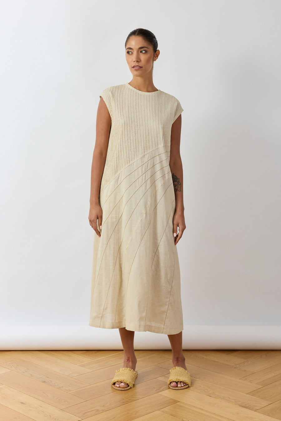 LINEN COTTON DRESS