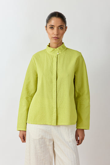 HIGH COLLAR OVERSHIRT