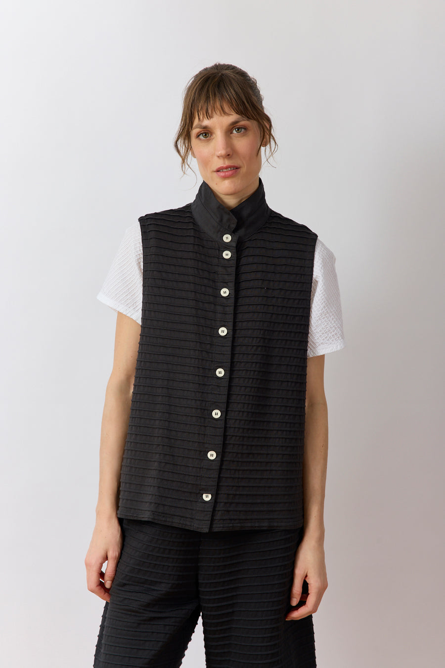 COTTON JERSEY WAISTCOAT