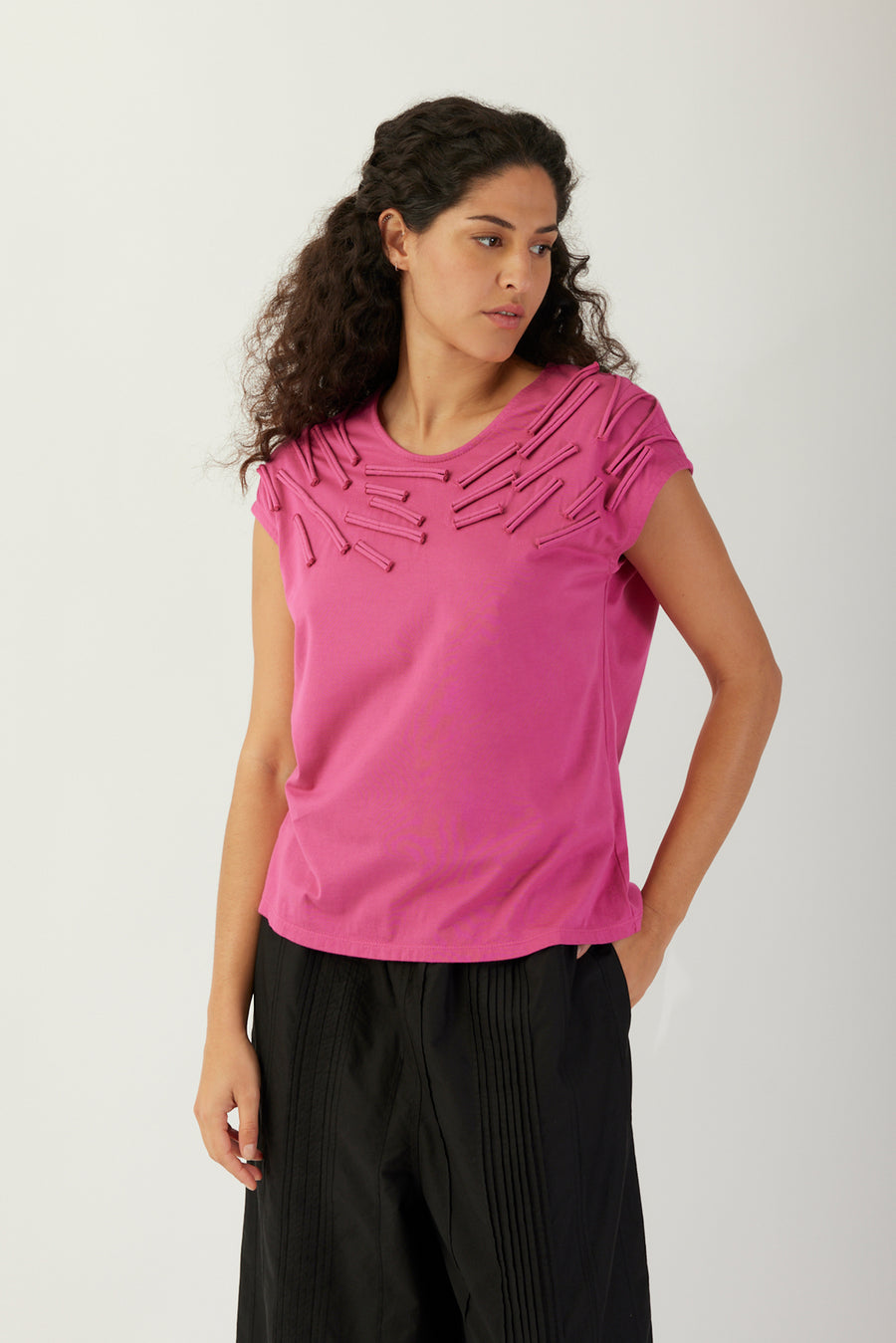 DECO FRENCH SLEEVE TOP