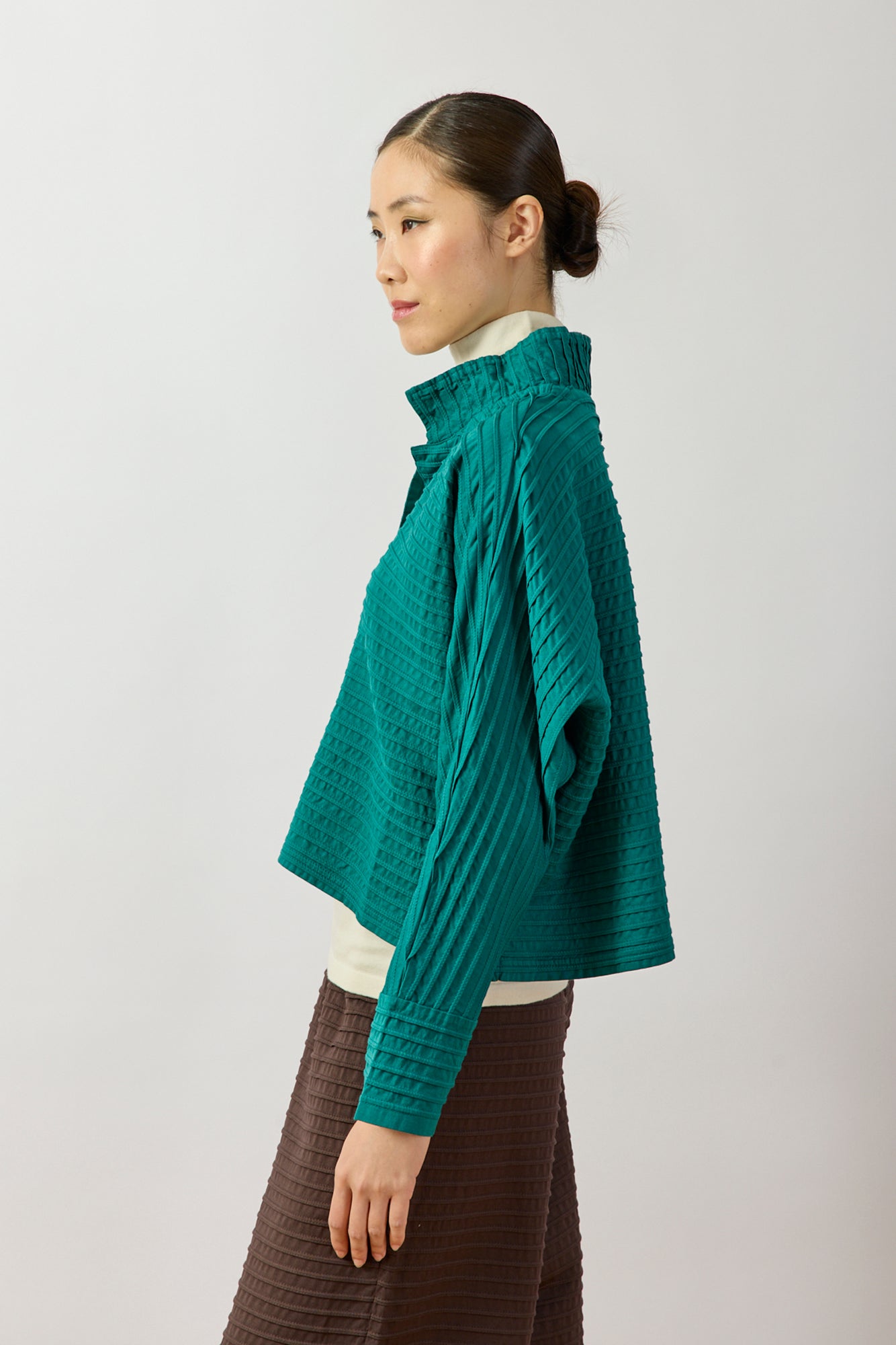 Cropped Jersey Jacket