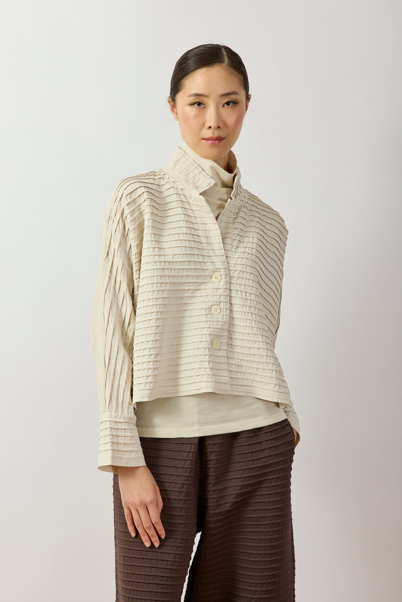 Cropped Jersey Jacket