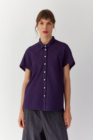 COTTON VOILE FRENCH SLEEVE SHIRT