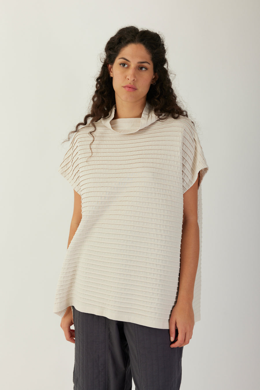 FRENCH SLEEVE JERSEY TOP