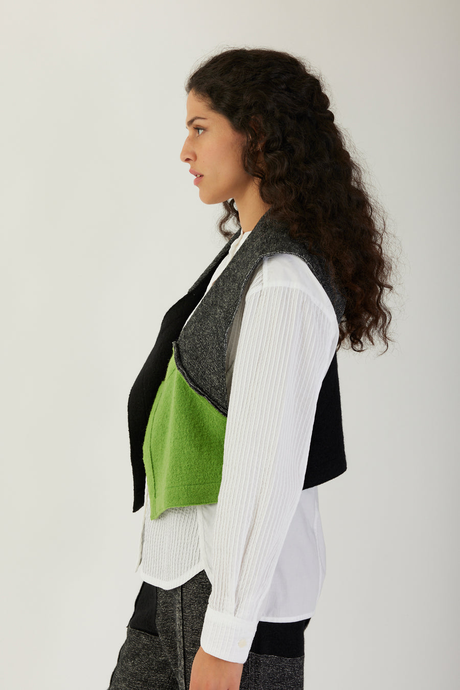 FELTED WOOL WAISTCOAT