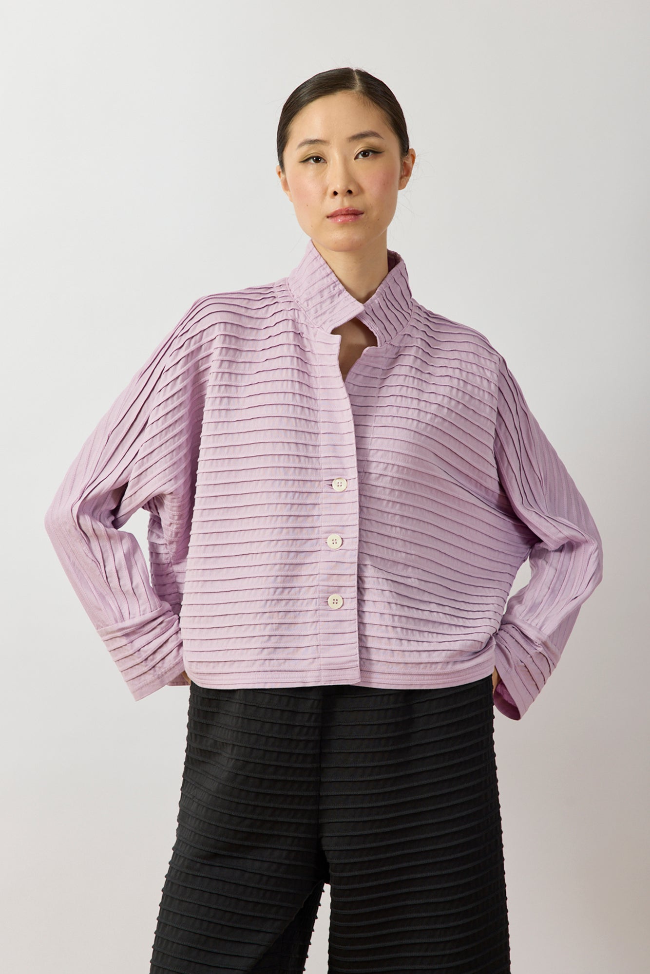 Cropped Jersey Jacket