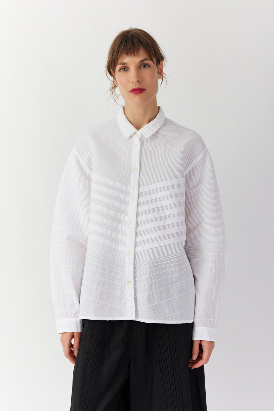 MICRO PINTUCK SHIRT