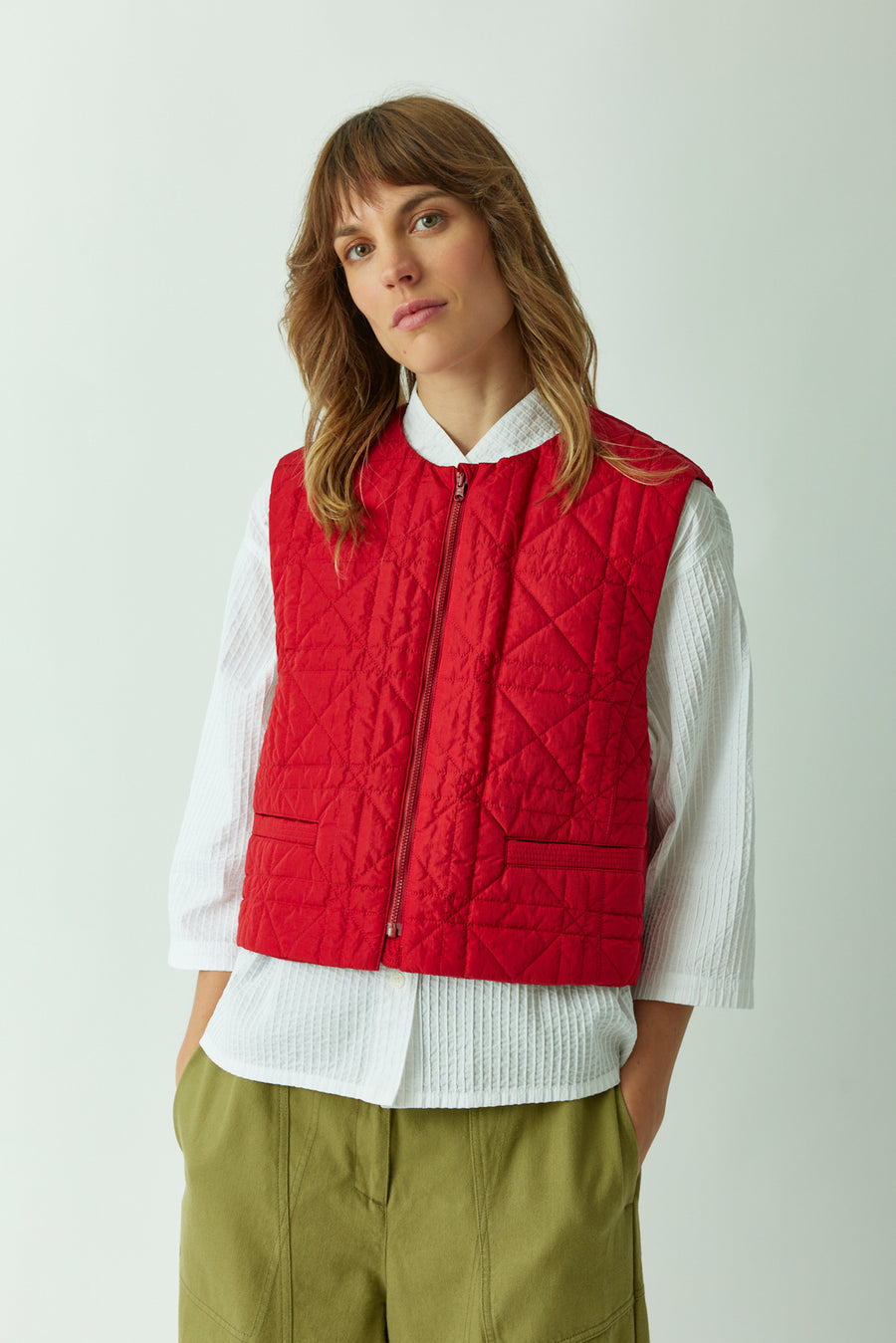 REVERSIBLE QUILTED GILET