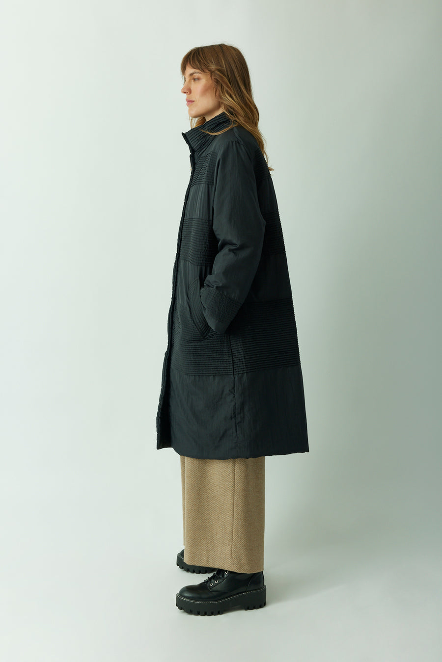 NYLON QUILT COAT