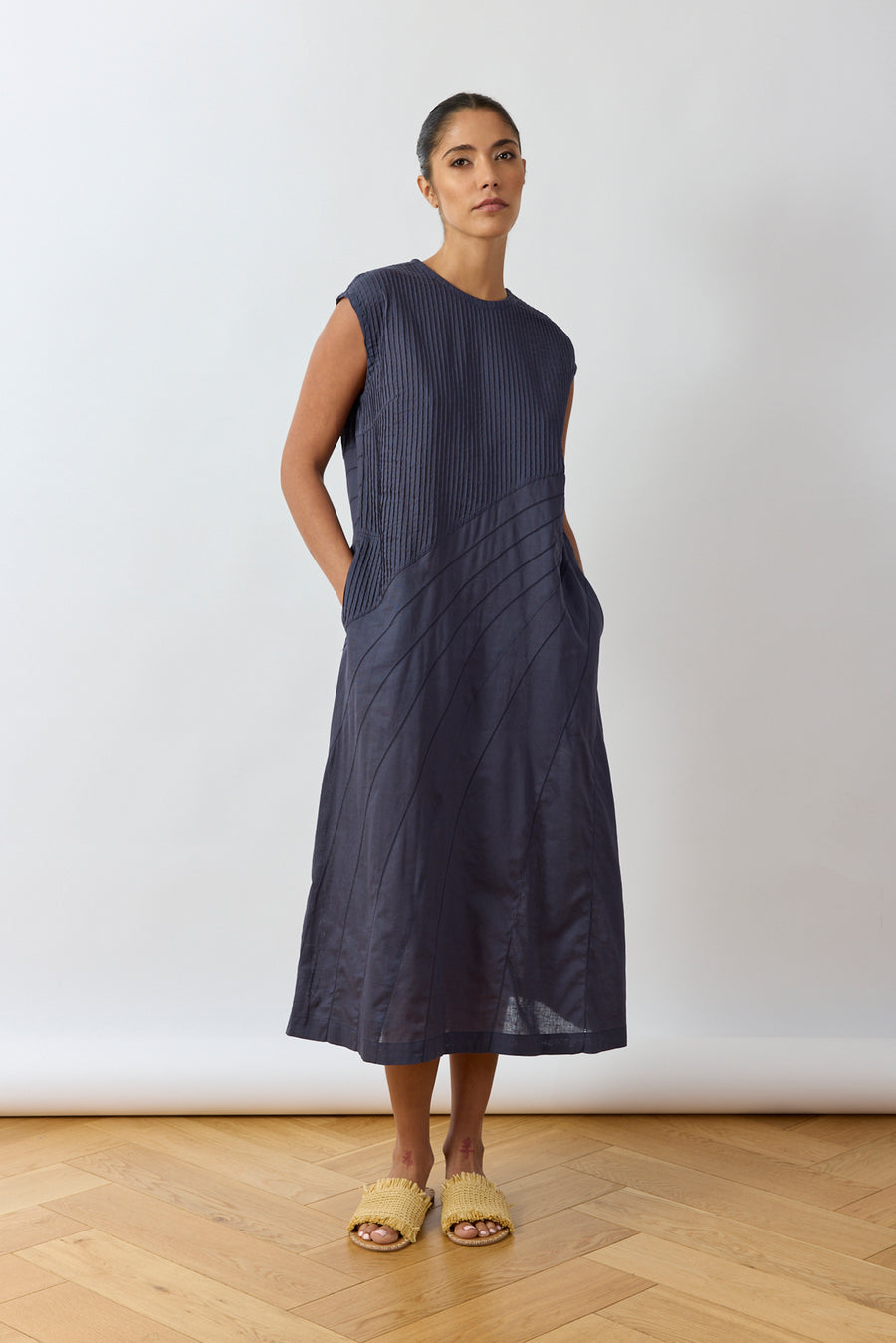 LINEN COTTON DRESS