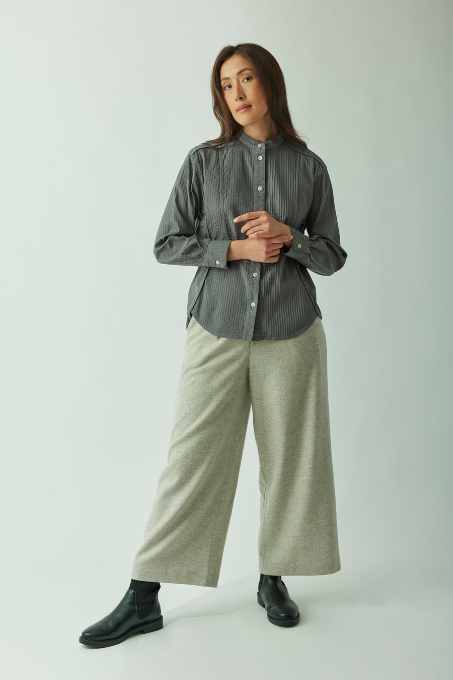 PIPED BIB FRONT SHIRT