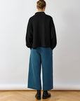 Pintuck Cotton Jersey Trouser