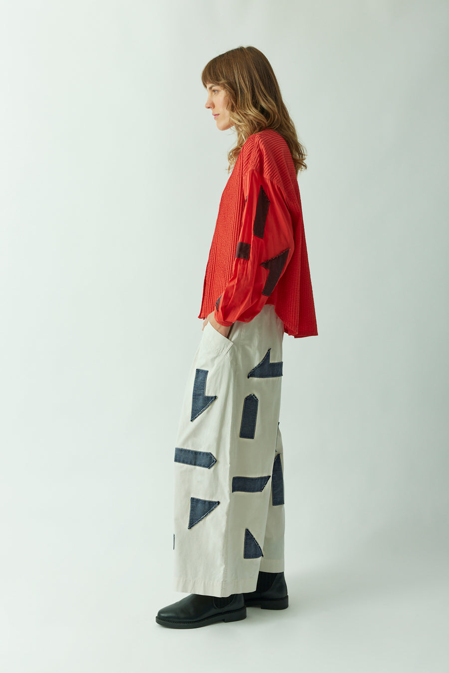 GEO APPLIQUE TROUSER