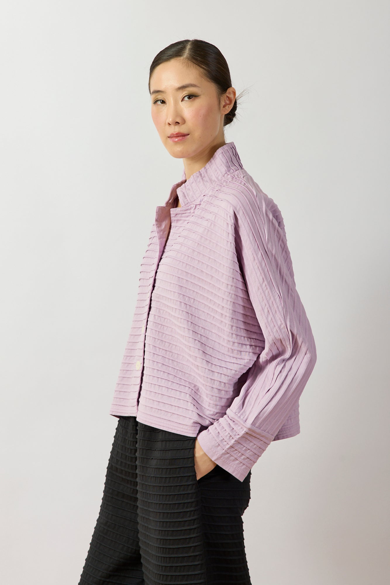 Cropped Jersey Jacket