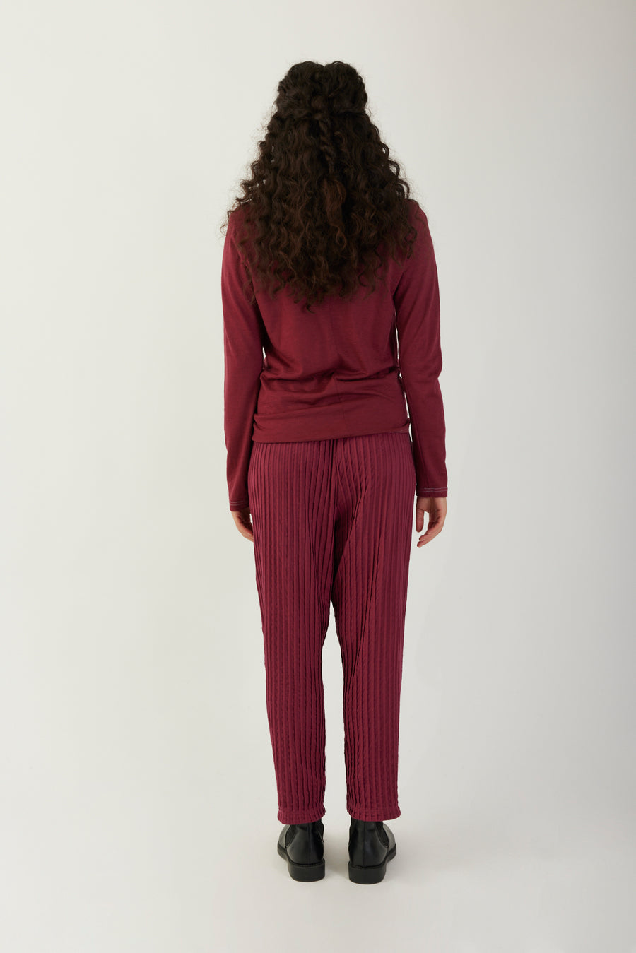 COTON JERSEY TAPER TROUSER
