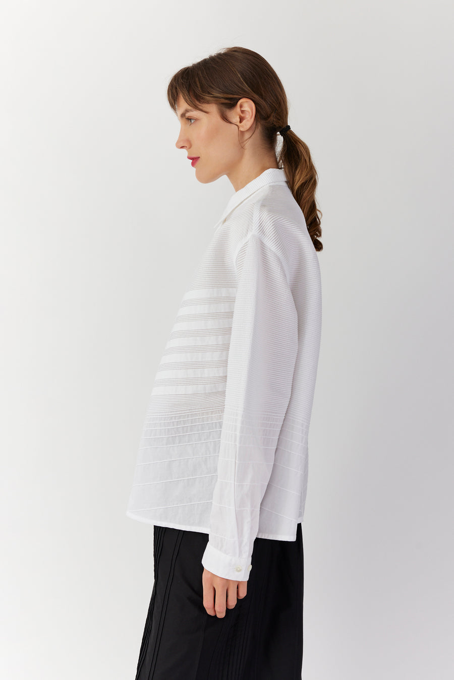 MICRO PINTUCK SHIRT