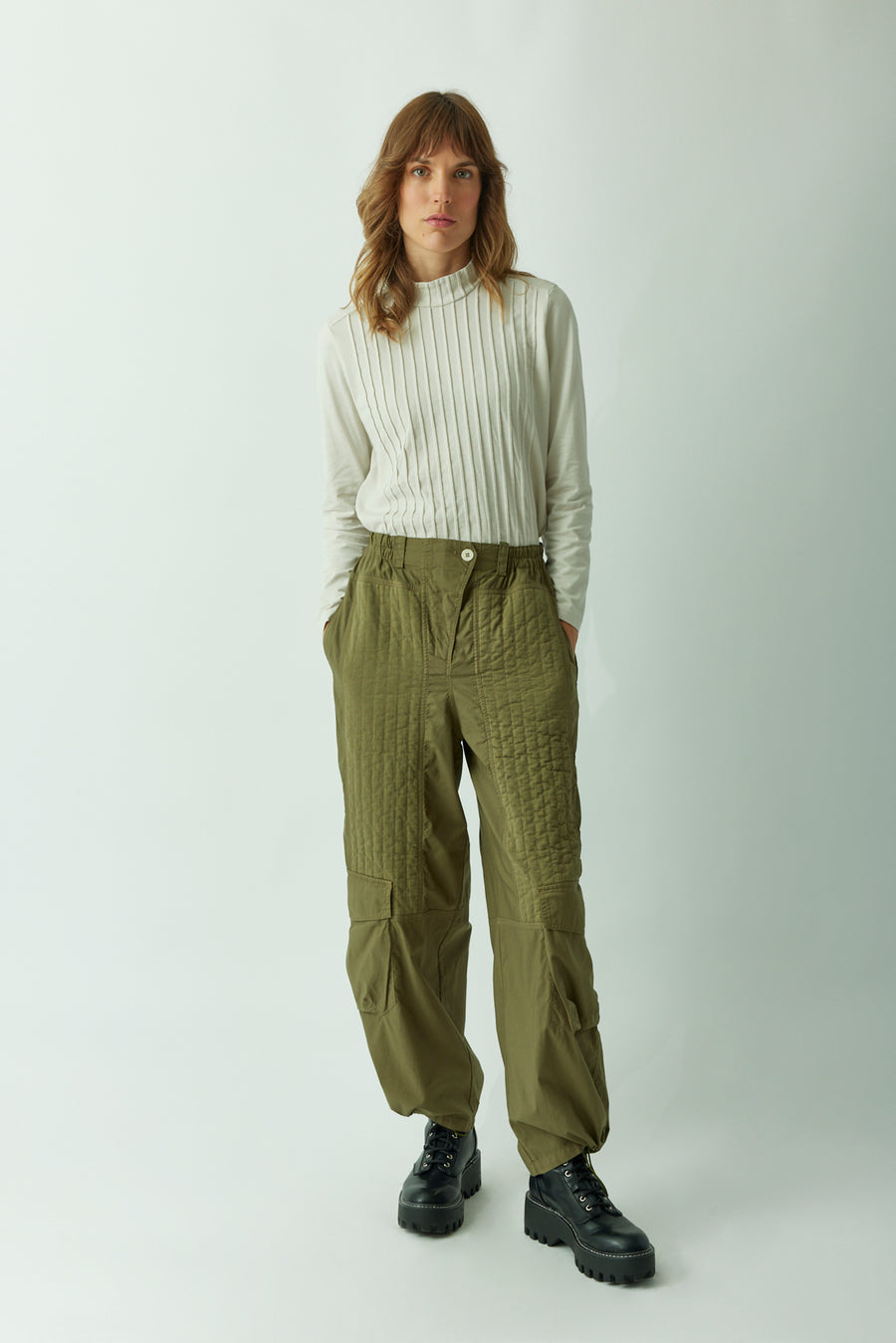 QUILTED PARACHUTE TROUSERS