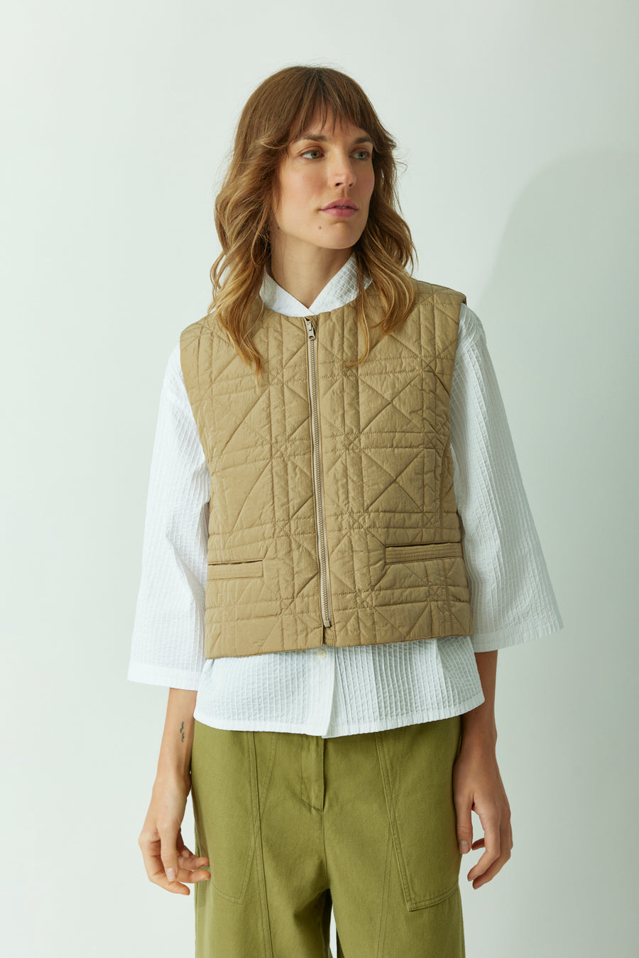 REVERSIBLE QUILTED GILET