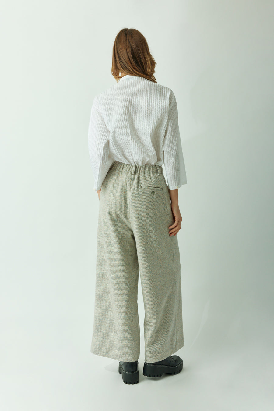 SUSTAINABLE TWEED TROUSERS