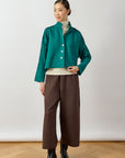 Cropped Jersey Jacket